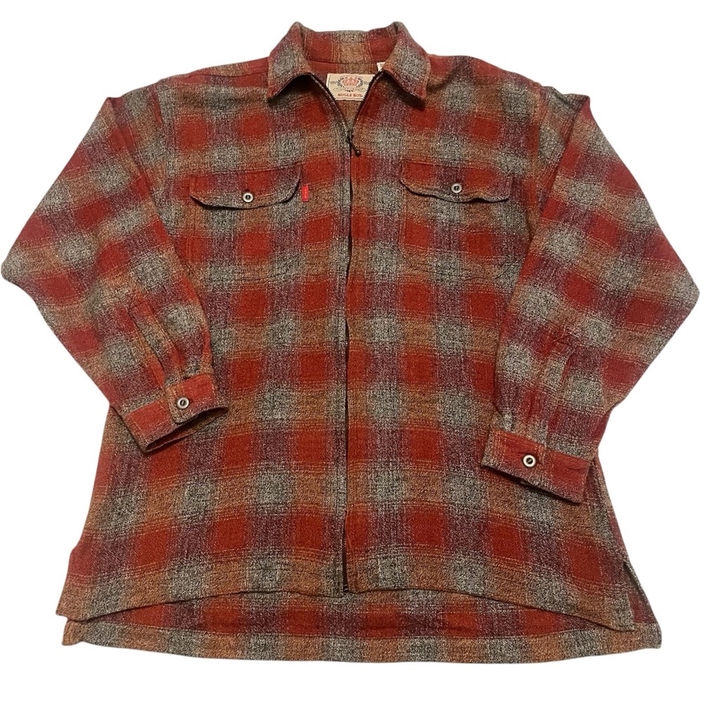 Bugle Boy Vintage 90’s Heavy Plaid Flannel Mens LG